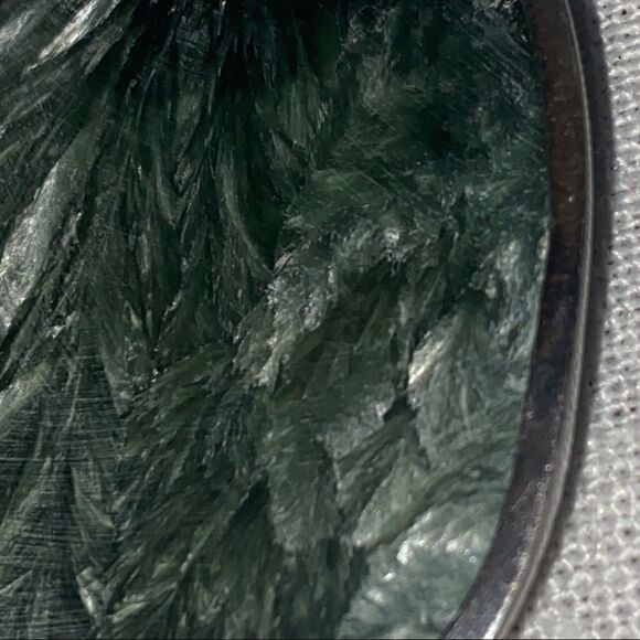 Seraphinite Pendent with Sterling Silver Italy Rope Chain Necklace - Picture 4 of 12